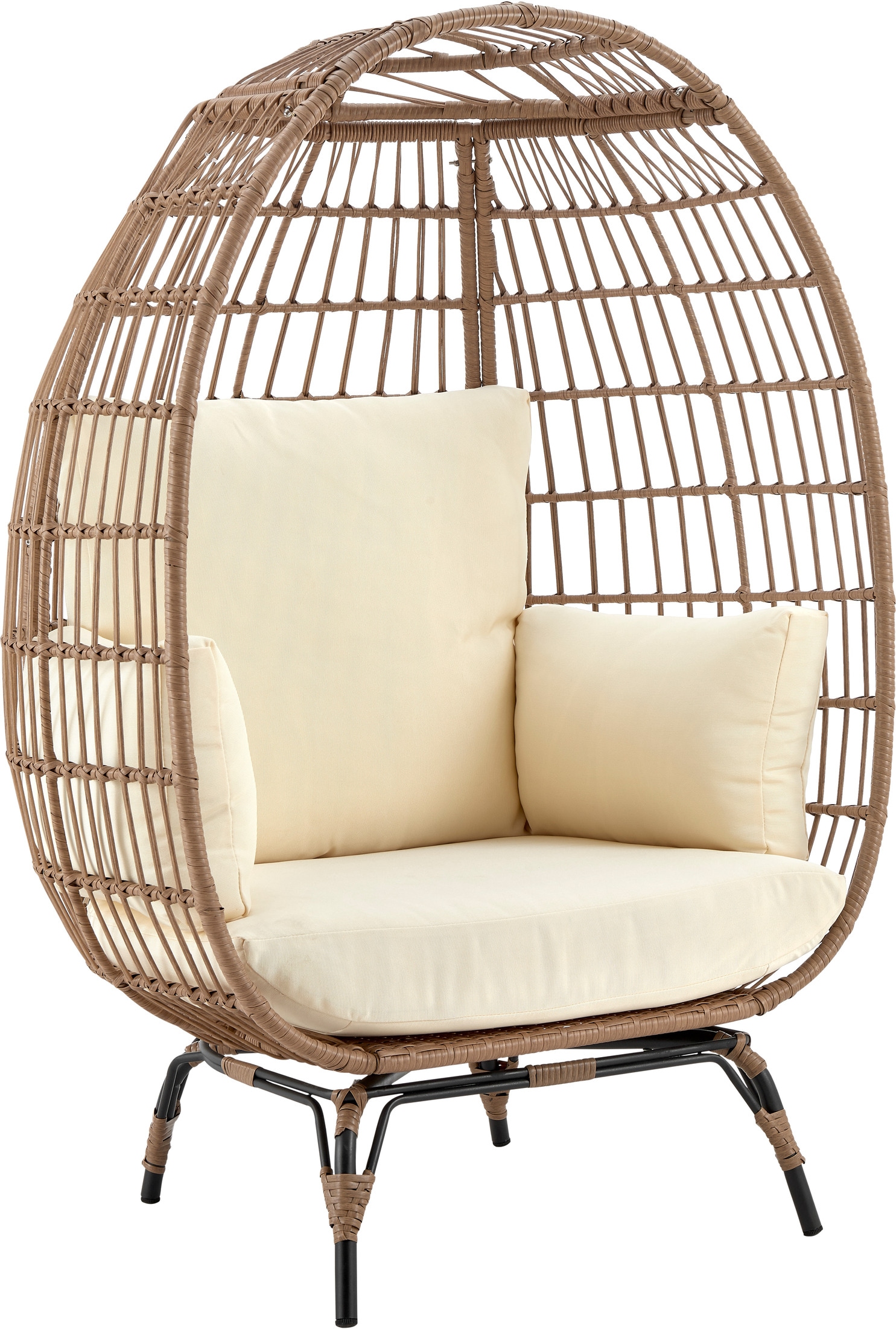 Fresno Indoor/Outdoor Free Standing Egg Chair - Cream | Value City ...