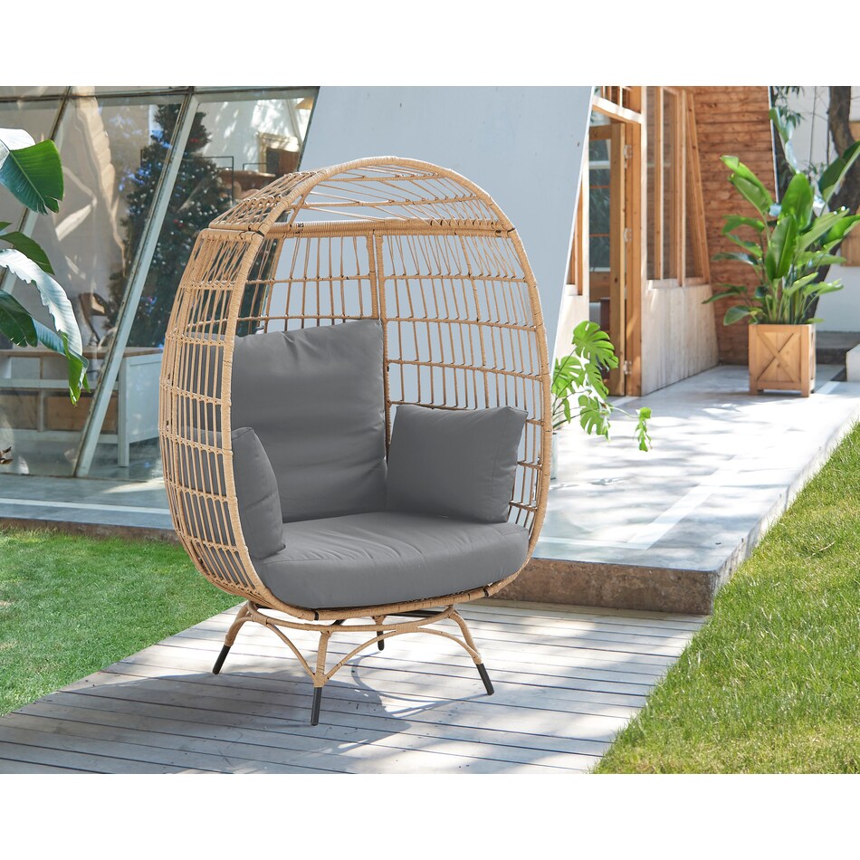 Fresno Indoor/Outdoor Standing Egg Chair Value City Furniture