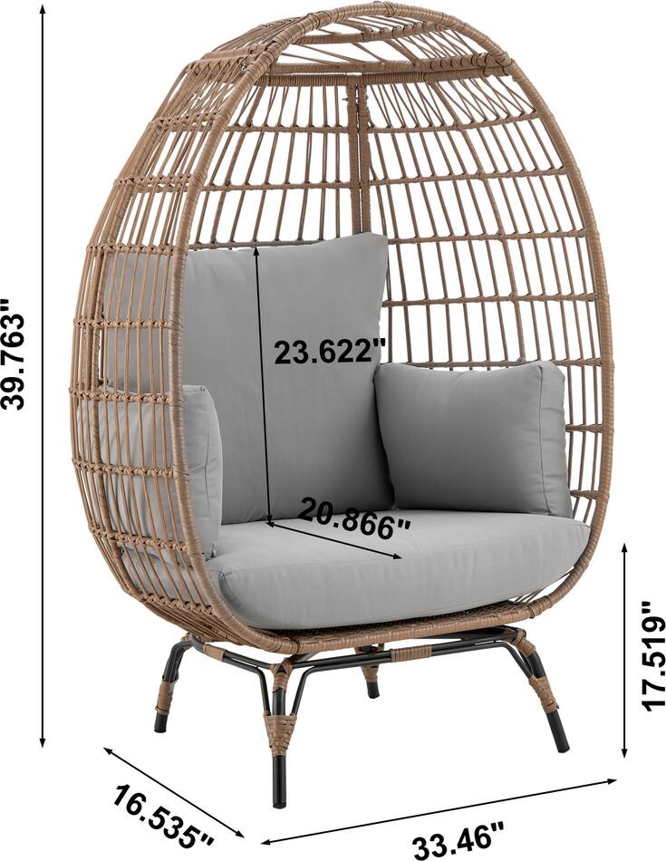 Fresno Indoor/Outdoor Standing Egg Chair Value City Furniture
