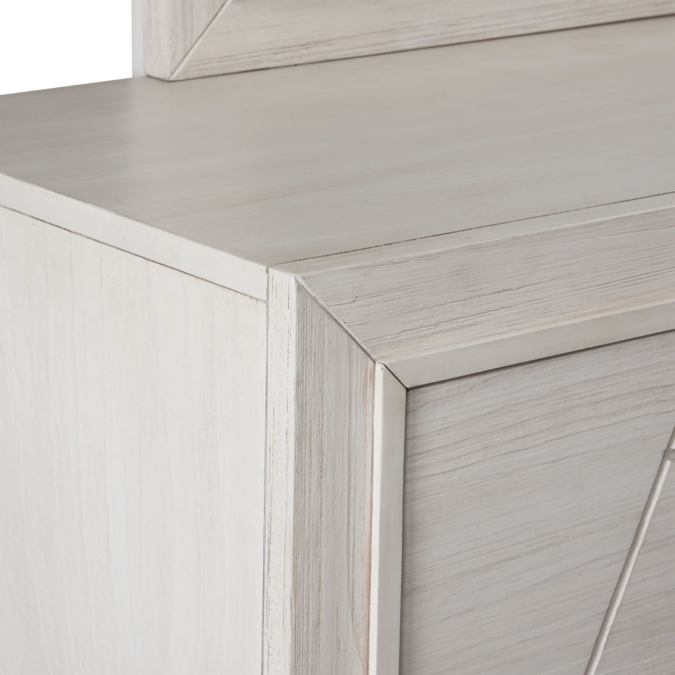 fresno white dresser & mirror   