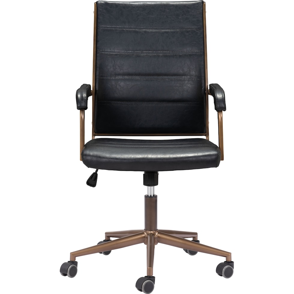 freya black office chair   