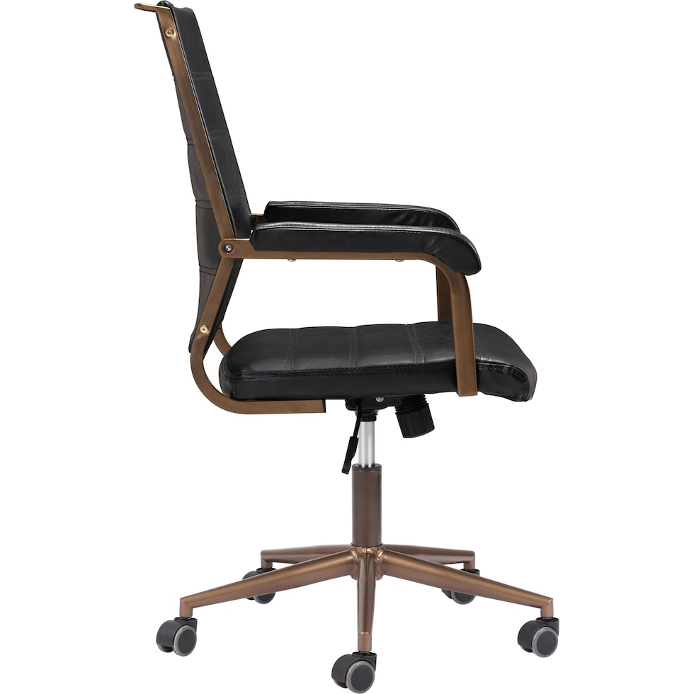 freya black office chair   