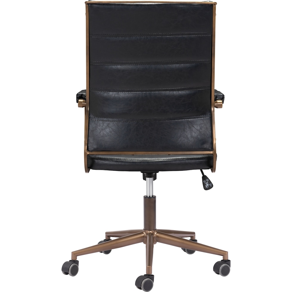 freya black office chair   