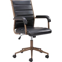 freya black office chair   