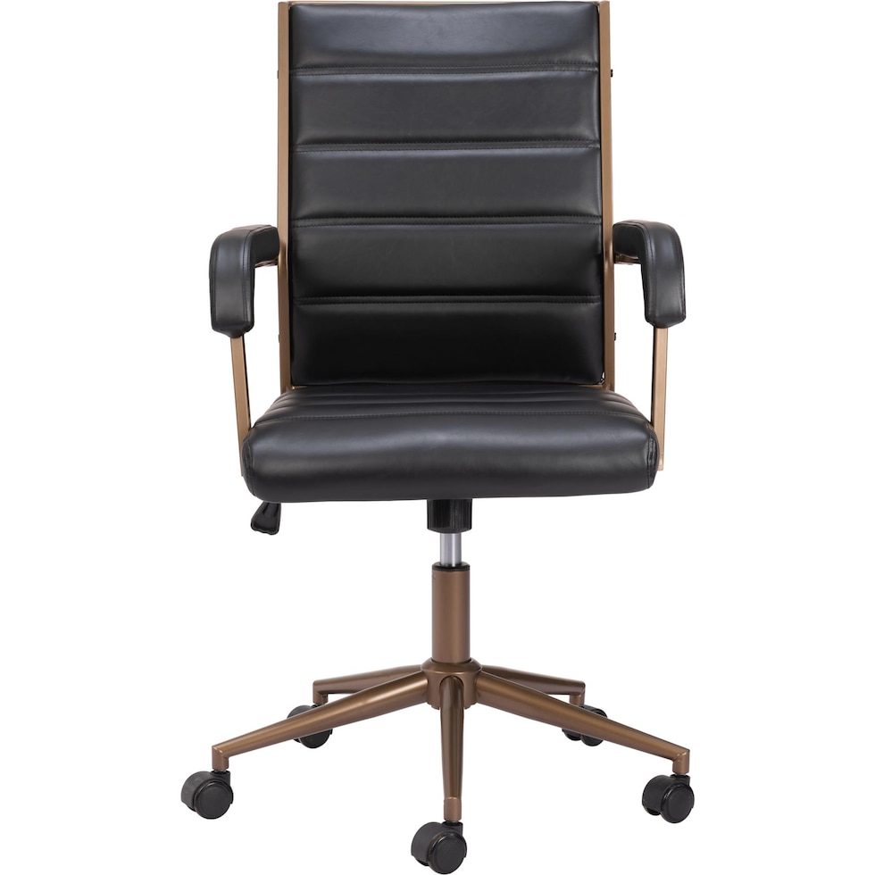 freya black office chair   