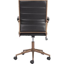 freya black office chair   