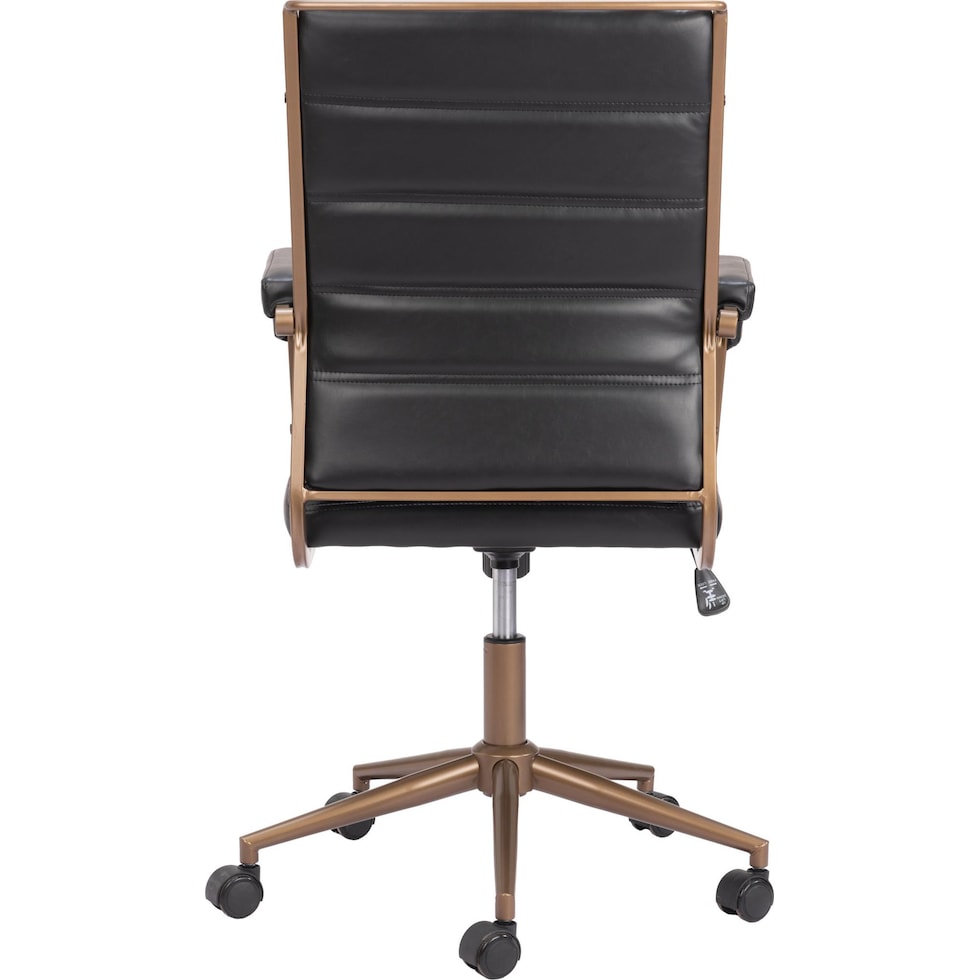 freya black office chair   