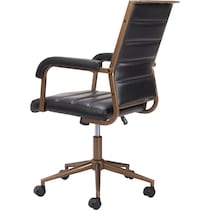 freya black office chair   