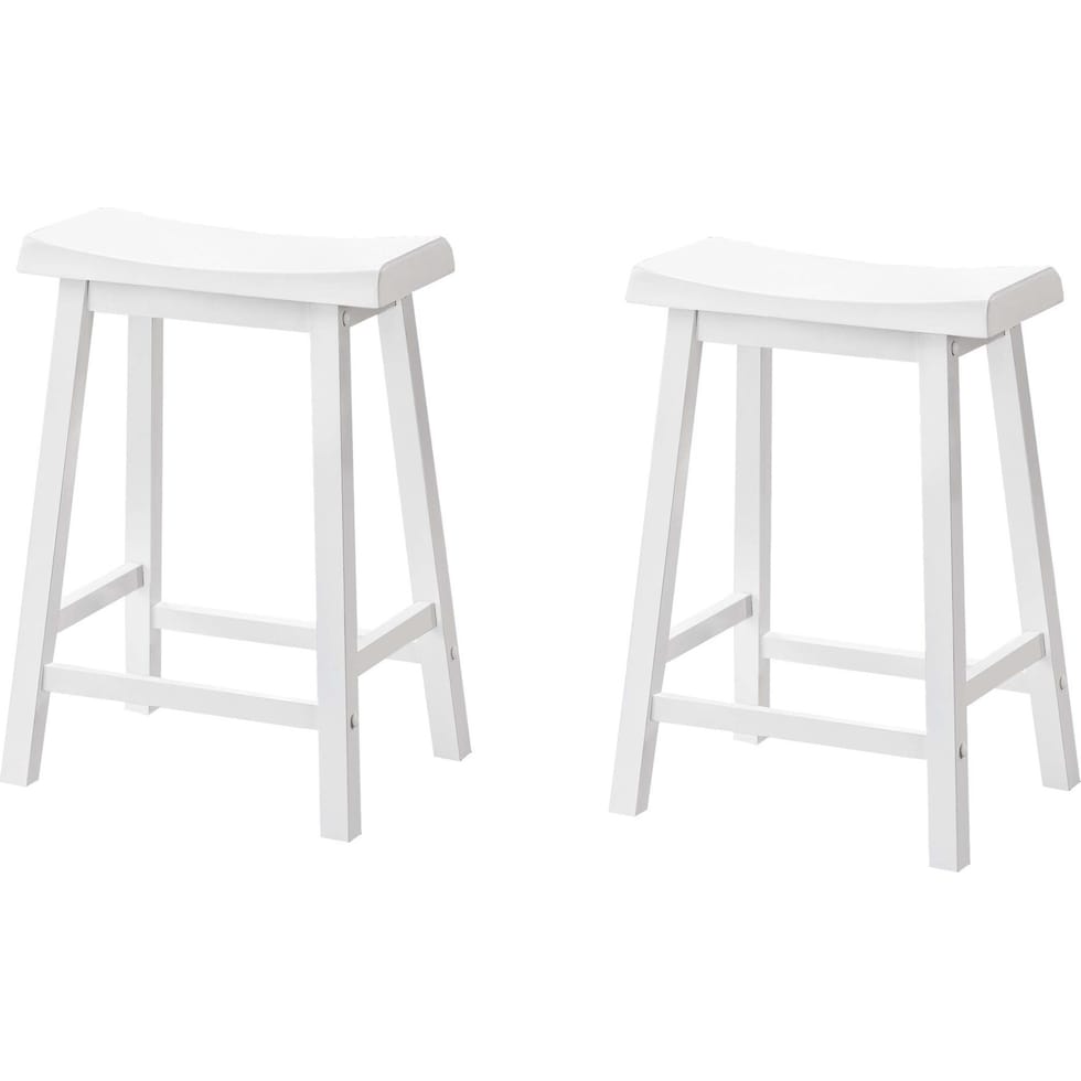 frieda white counter height stool   