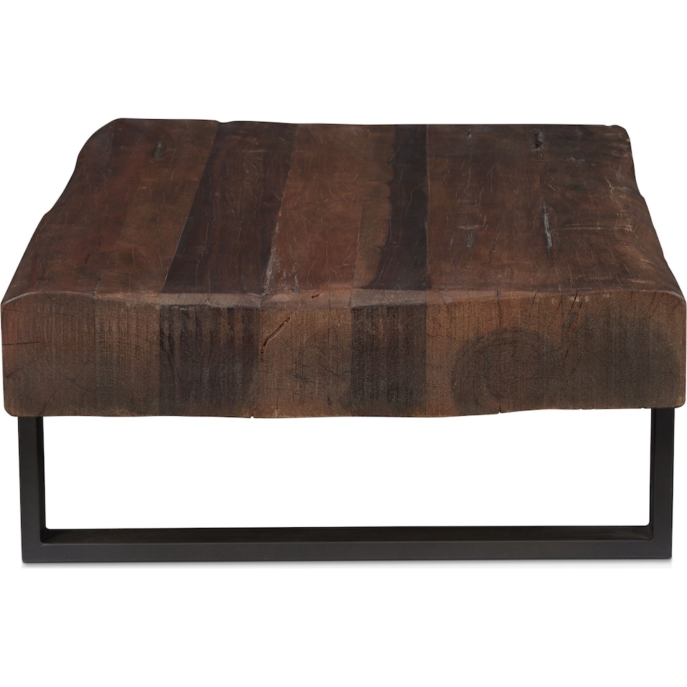 frisco occasional dark brown coffee table   