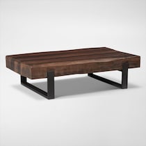 frisco occasional dark brown coffee table   