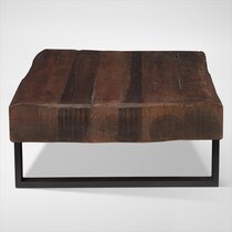 frisco occasional dark brown coffee table   