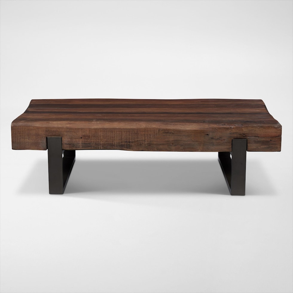 frisco occasional dark brown coffee table   