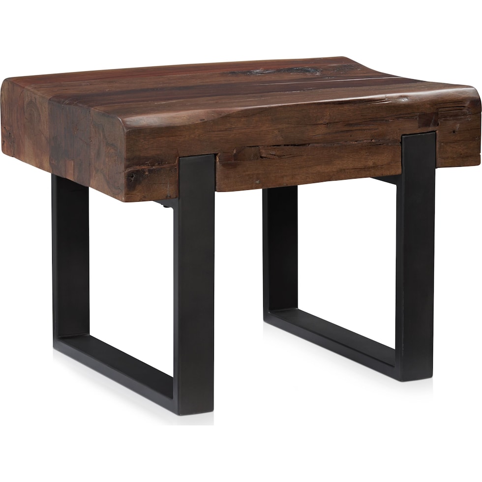 frisco occasional dark brown end table   