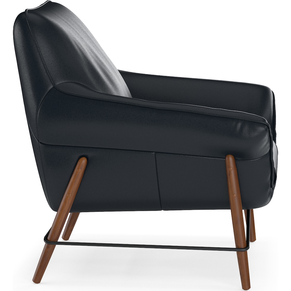 fritz black accent chair   