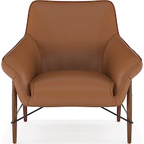 fritz light brown accent chair   