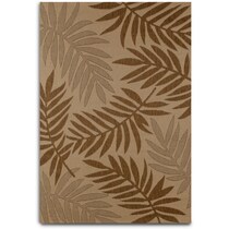 frond light brown outdoor area rug   