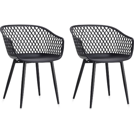 Frontier Outdoor Set of 2 Chairs - Black