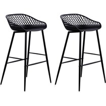 frontier black outdoor stool   