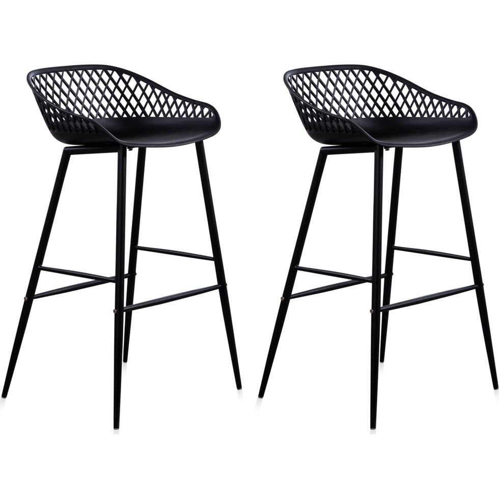 frontier black outdoor stool   
