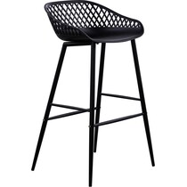 frontier black outdoor stool   