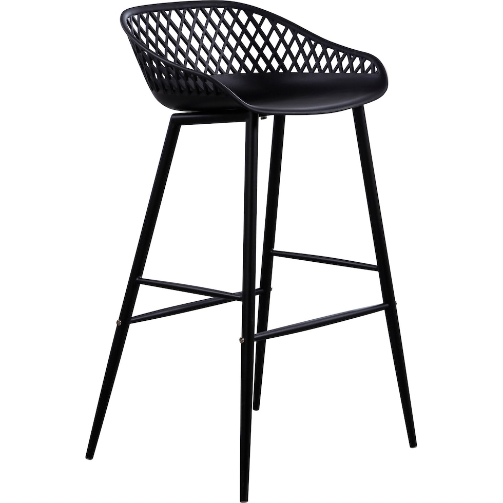 frontier black outdoor stool   