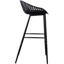 frontier black outdoor stool   
