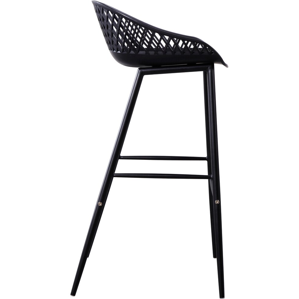 frontier black outdoor stool   