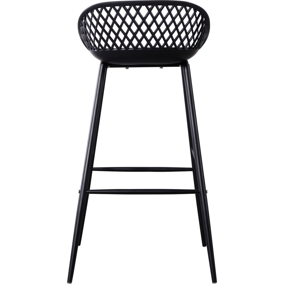 frontier black outdoor stool   