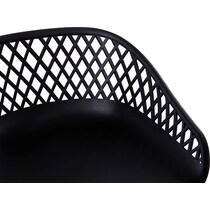 frontier black outdoor stool   