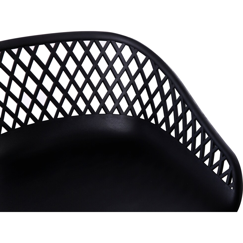 frontier black outdoor stool   