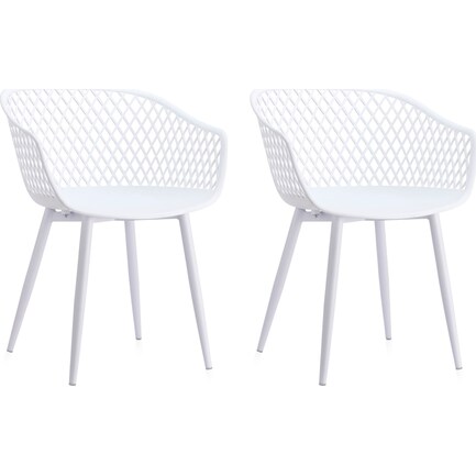 Frontier Outdoor Set of 2 Chairs - White