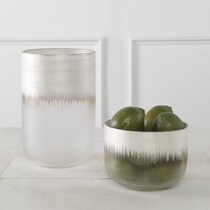 frost white vase   