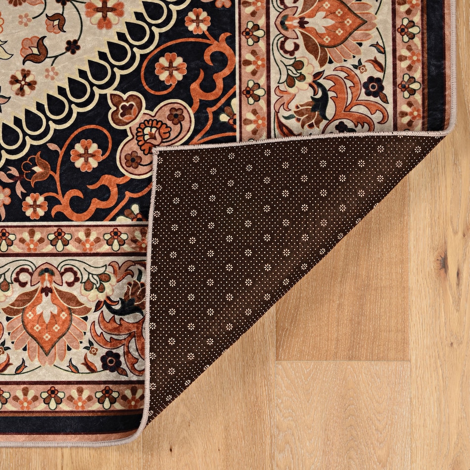 fuji cream copper area rug  x    