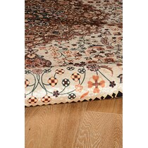 fuji cream copper area rug  x    