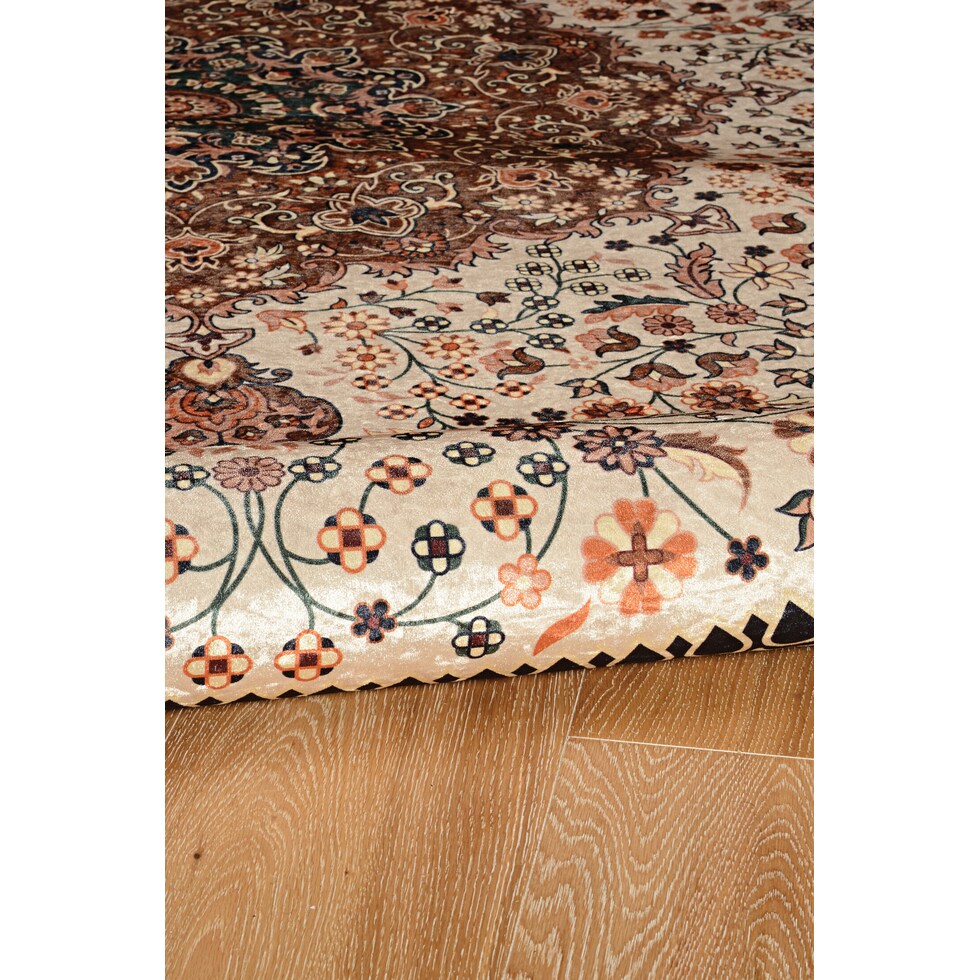 fuji cream copper area rug  x    