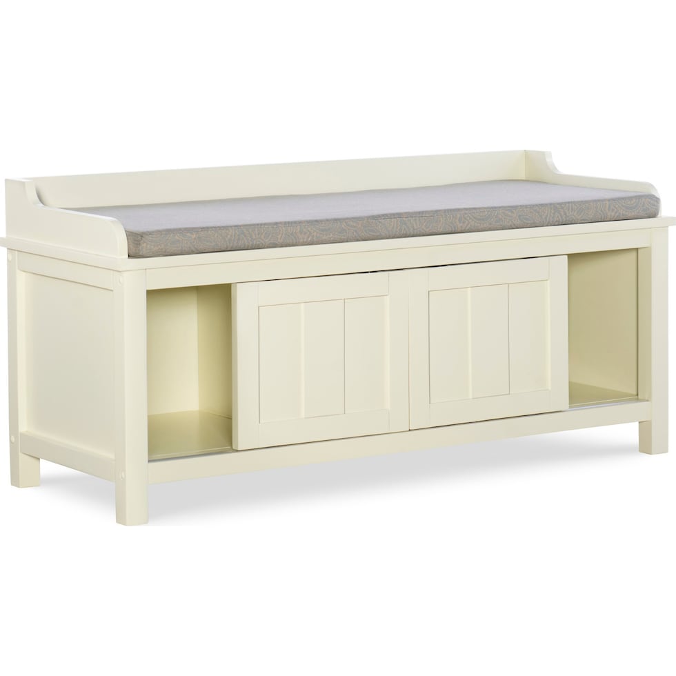 fullerton white bench   