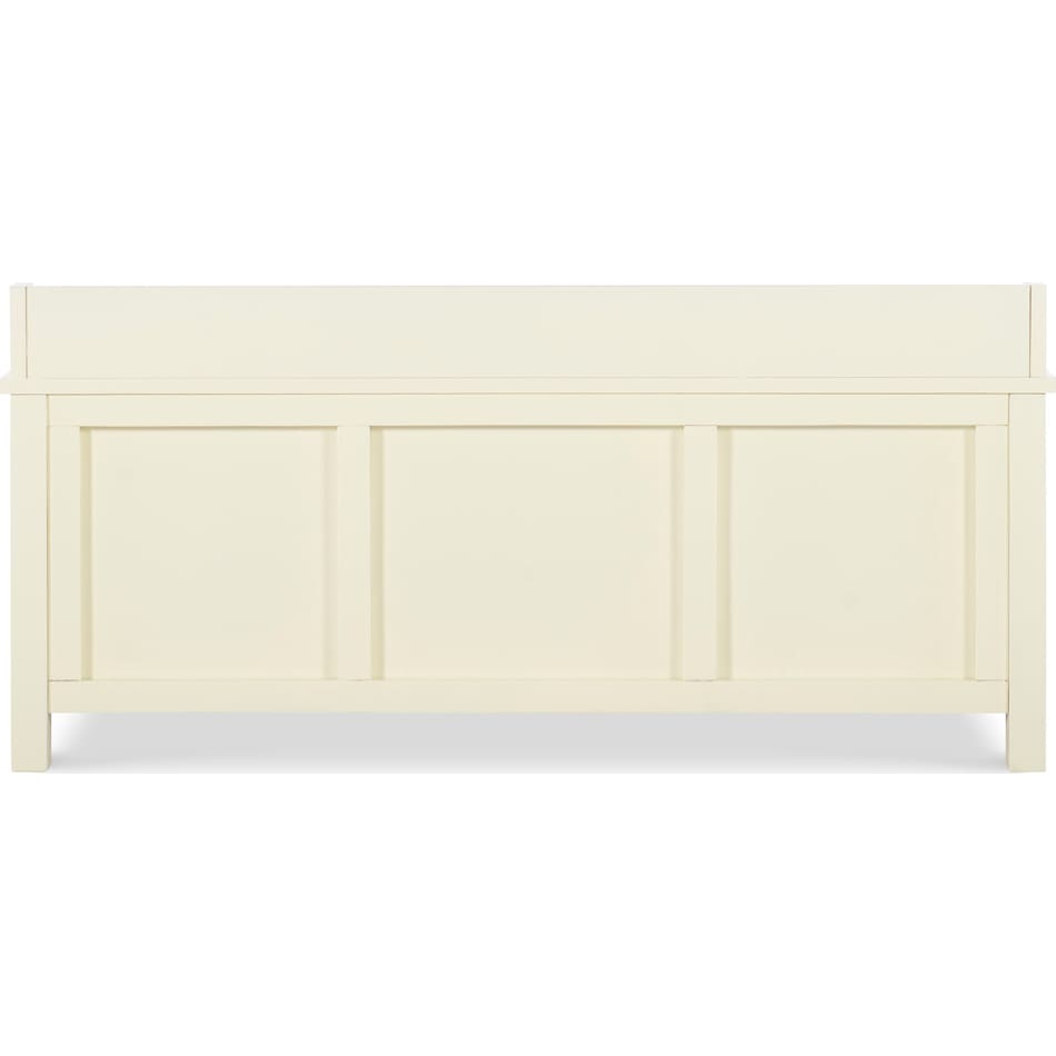 fullerton white storage bench   