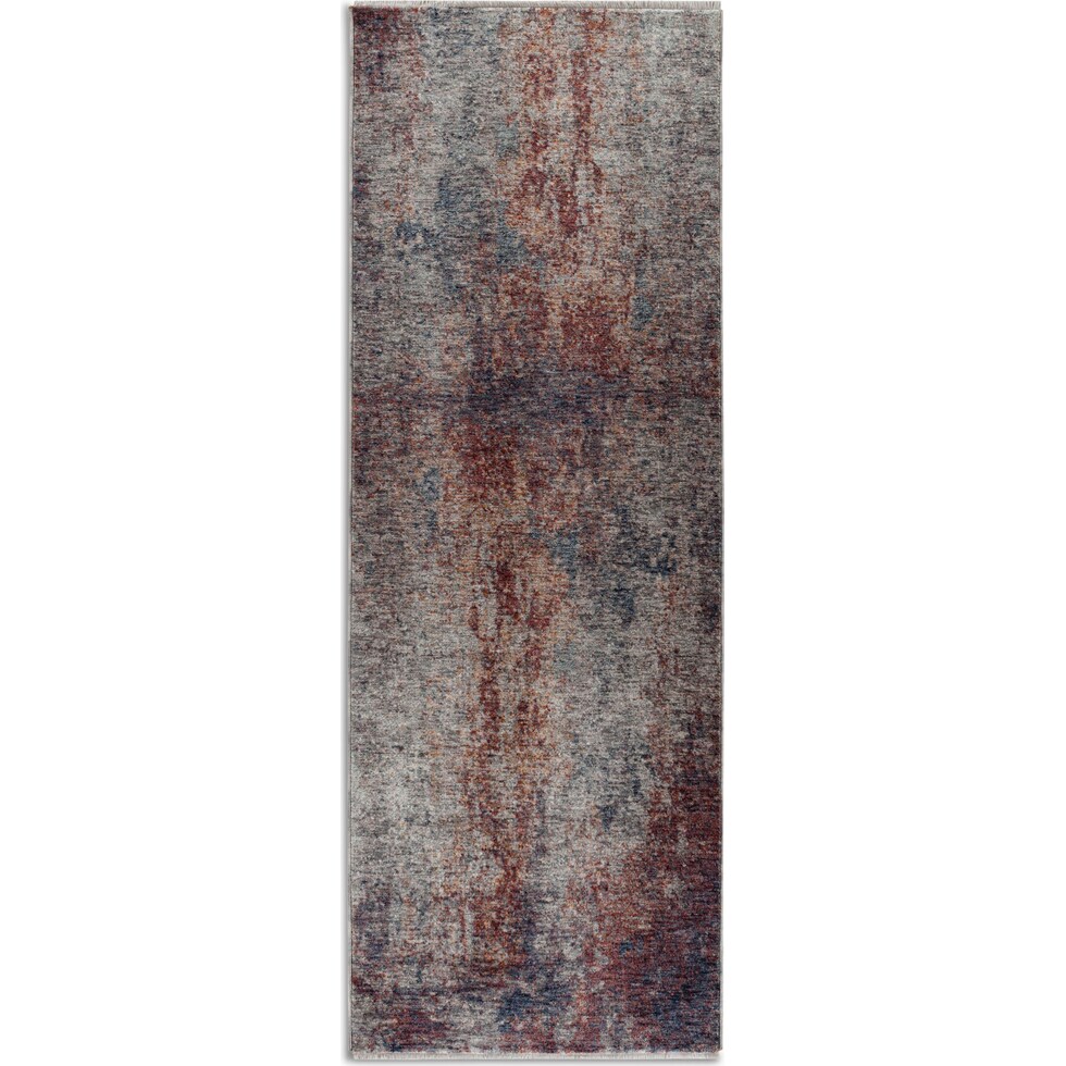 fulton blue brown area rug  x    