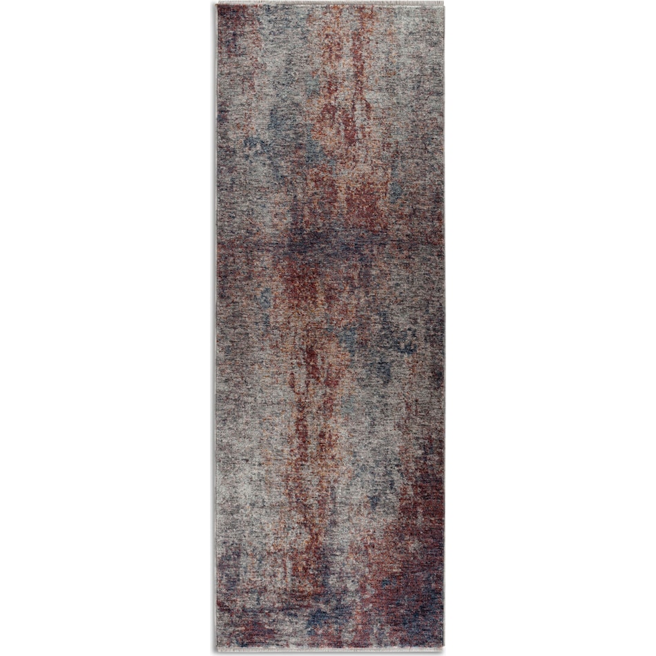 fulton blue brown rug   