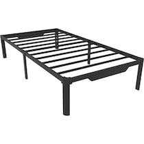 fundamental black twin bed frame   