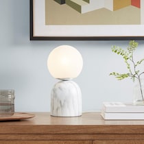 gabbro white table lamp   