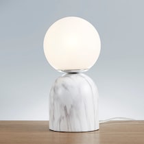 gabbro white table lamp   