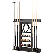 gable dark brown cue rack   