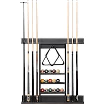 gable dark brown cue rack   