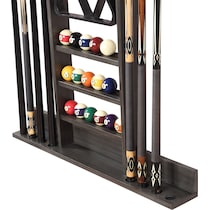 gable dark brown cue rack   