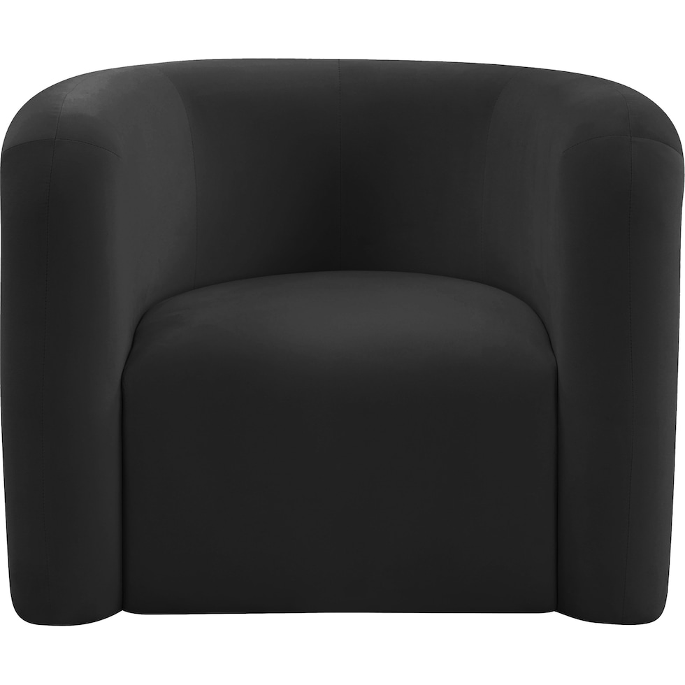 gabriel black accent chair   