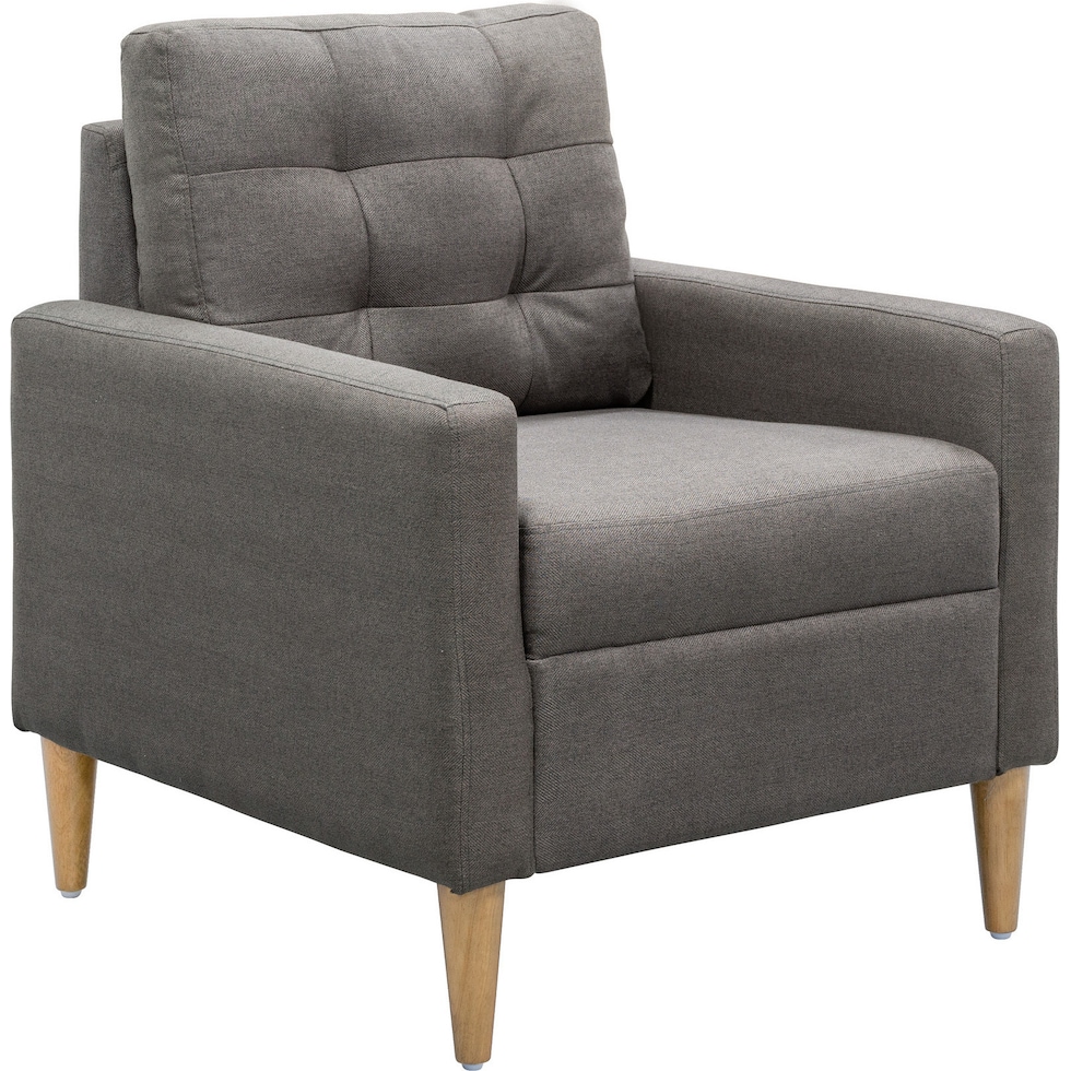 gabriella gray accent chair   