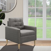 gabriella gray accent chair   