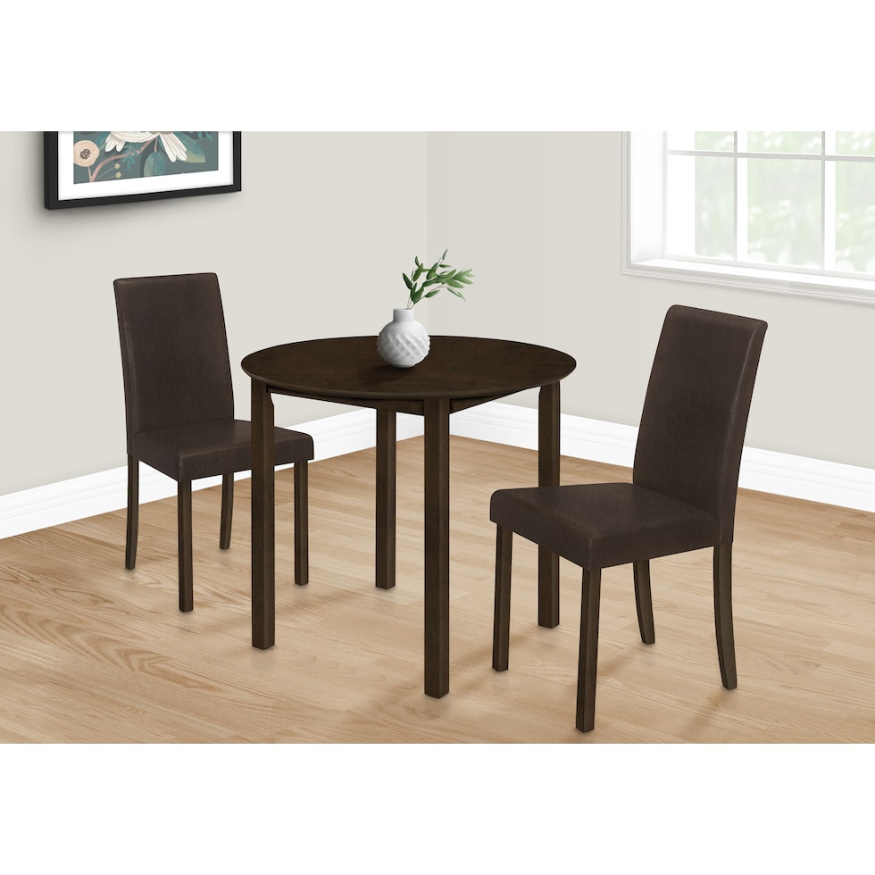 gail dark brown dining table   